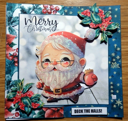 Christmas Santa Fold Back 1  by Helen Gomm