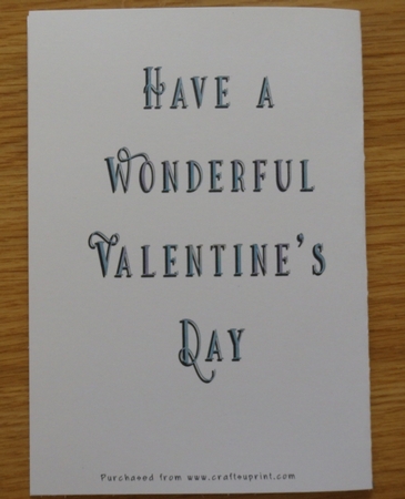 No Cut Just Print Valentines Day Card - Humming Bird by Helen Gomm