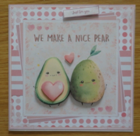 We make a nice pear 7x7ins Topper by Helen Gomm