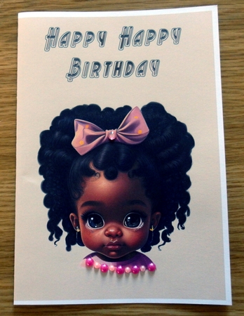 NCJP - Ethnic Girl Happy Birthday - Wonderful Day by Helen Gomm
