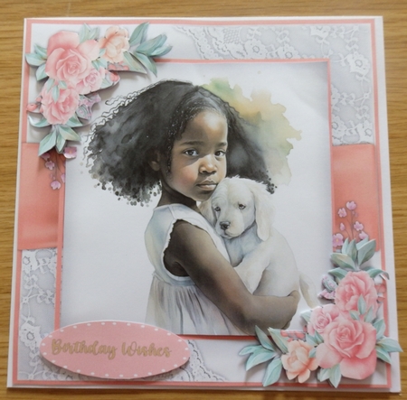 8x8 Mini KIt, Beautiful Girl and Her Pup by Helen Gomm