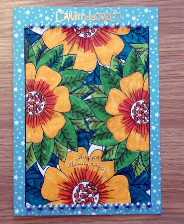 Floral 20 x A4 colouring pages kit 2 by Helen Gomm
