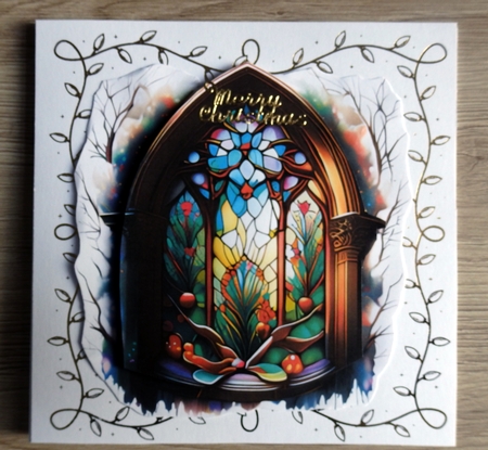 Christmas Stained Glass by Helen Gomm