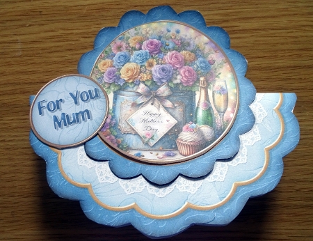 Mothers Day Tub 03 - Scalloped Rocker Card - Mini Kit by Helen Gomm