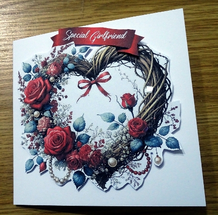 Valentines Beautiful Heart Wreath by Helen Gomm