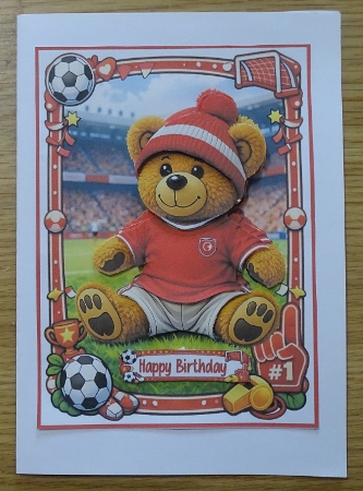 Ted tastic football 5x7 by Helen Gomm