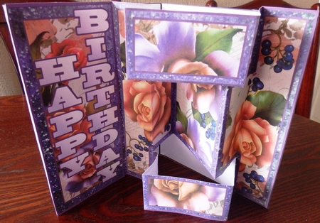 Shutter Surprise Card - September Roses by Helen Gomm
