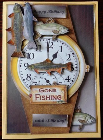 Men's Watch Gone Fishing Mini Kit by Helen Gomm