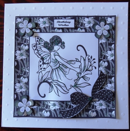 black and white fairy  by Helen Gomm