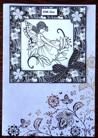 black and white fairy  by Helen Gomm
