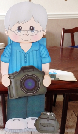 3D On the Shelf Card Kit - Little Old Man Photographer Gaston by Helen Gomm