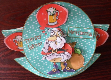 Thirsty work for Santa by Helen Gomm