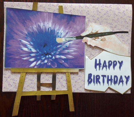 Purple Painting by Helen Gomm