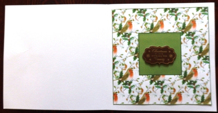 robins at christmas 2 insert by Helen Gomm
