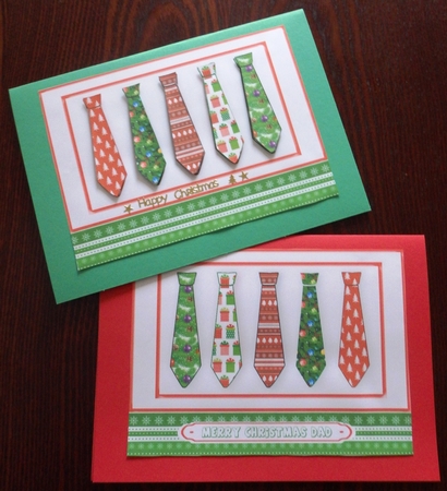 Merry Christmas Dad Tie Card by Helen Gomm