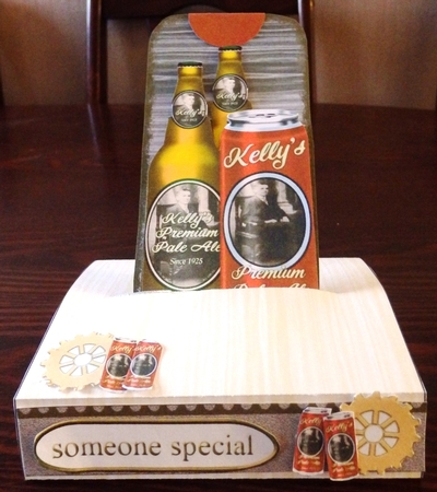 Pop Up Tag Card - Alcohol For Men by Helen Gomm