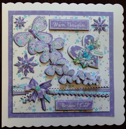 Warm Thoughts Because i Care Butterfly Trail by Helen Gomm