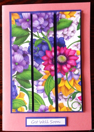 Spring Trio Card Topper - Purple by Helen Gomm