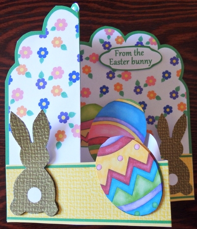 Z-Fold pop-up Easter Bunnies by Helen Gomm