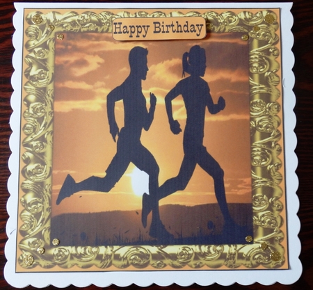 RUNNING AT DAWN - UNISEX - VARIOUS SENTIMENTS by Helen Gomm