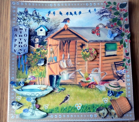 RETIREMENT WILDLIFE GARDEN SHED by Helen Gomm
