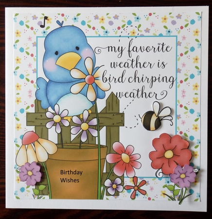 Spring Birds Quick Card 3 by Helen Gomm