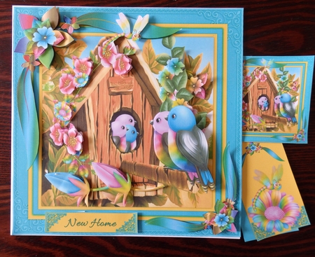 Floral Birdhouse by Helen Gomm