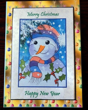Cheerful Snowman by Helen Gomm