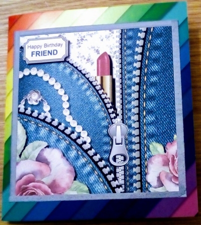 Denim and roses by Helen Gomm