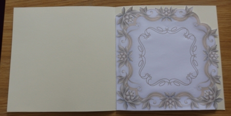 Cutaway Corner Card - Hibiscus by Helen Gomm