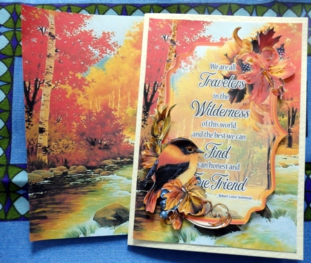 Autumn Travelers Friendship Mini Card Kit by Helen Gomm