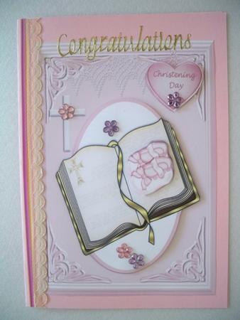 Babys Christening Girl  - bible by Helen Gomm