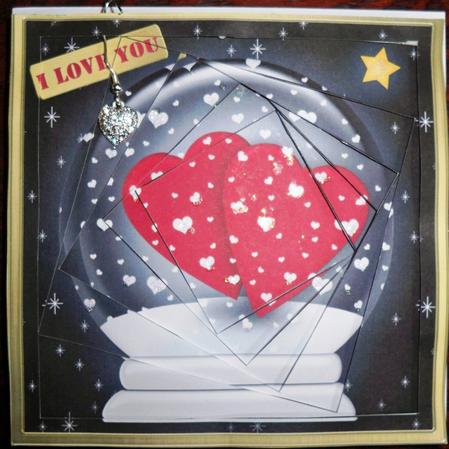 8 x 8 Love Globe Twisted Tunnel Card Kit by Helen Gomm