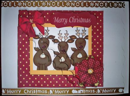 Reindeer Shell Stacker Cards by Helen Gomm