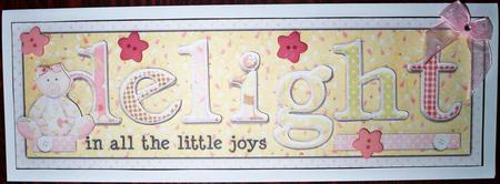 Delight in All the Girls Large Dl Card by Helen Gomm