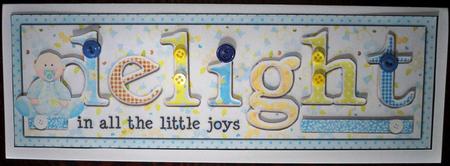 Delight in All the Boys Large Dl Card by Helen Gomm