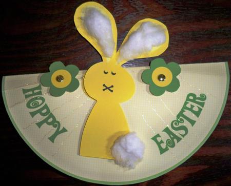 Easter Bunny Wobble Card by Helen Gomm