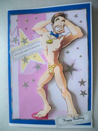 Stripper Dude A4 by Helen Gomm