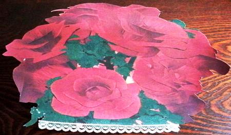 Red Roses 3D Stand Up Pyramid Card Kit by Helen Gomm