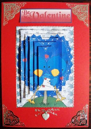 Little Blue Love Birds, Pyramids by Helen Gomm