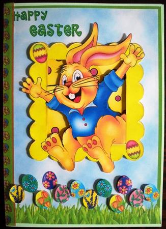 Eggcited Easter Bunny by Helen Gomm