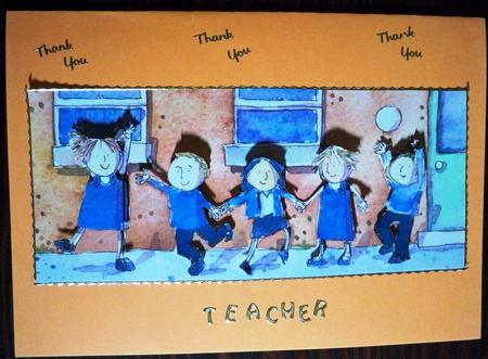 Thank You Teacher / Starting School Decoupage by Helen Gomm