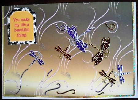 Jewel Swirl Backing in Gold by Helen Gomm