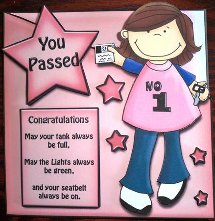 Pink You Passed Diagnol Over the Edge Card by Helen Gomm