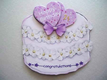 Cake Shaped Card by Helen Gomm