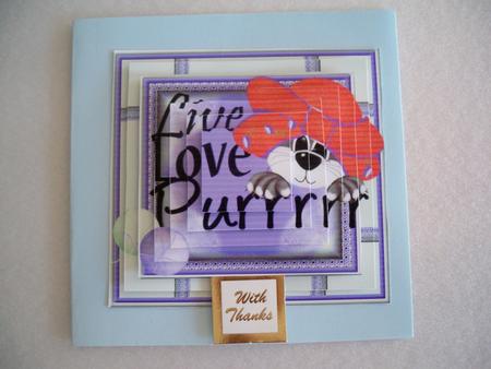 Live Love Purr Pyramid by Helen Gomm