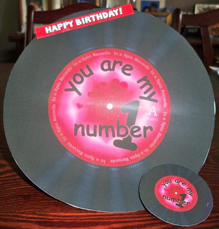 You R My Number 1 Record Rock N Roll Kit, Envelope N Insert by Helen Gomm