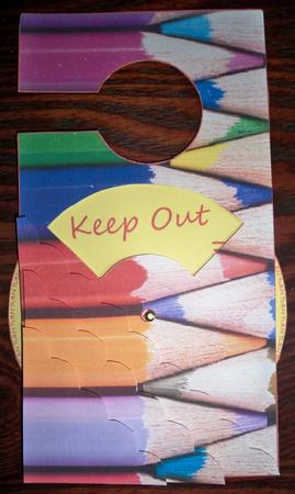 Studiyng in Progress Spinnin' Door Hanger by Helen Gomm
