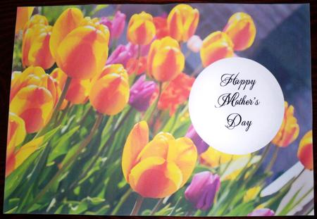 Tulips Insert Mother's Day by Helen Gomm