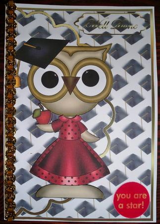 Female Graduation Owl by Helen Gomm
